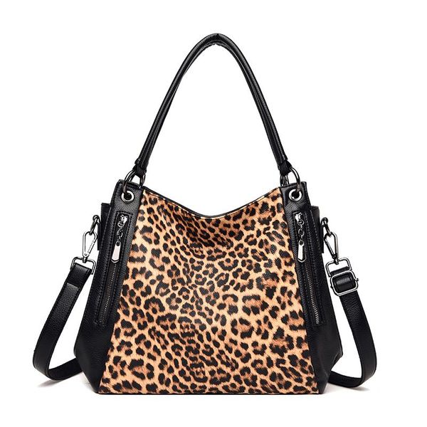 

evening bags luxury handbags women designer leopard shopping messenger for pu leather casual shoulder bag woman big tote