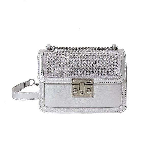 

evening bags diamonds designer small crossbody for women 2021 luxury quality pu leather chains shoulder bag female purses and handbags