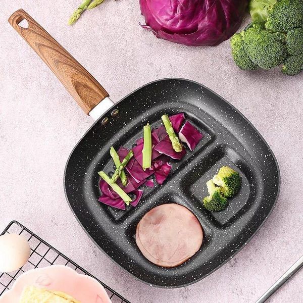 

three-in-one breakfast pan non-stick baking tray steak omelet sandwich red bean mold pans