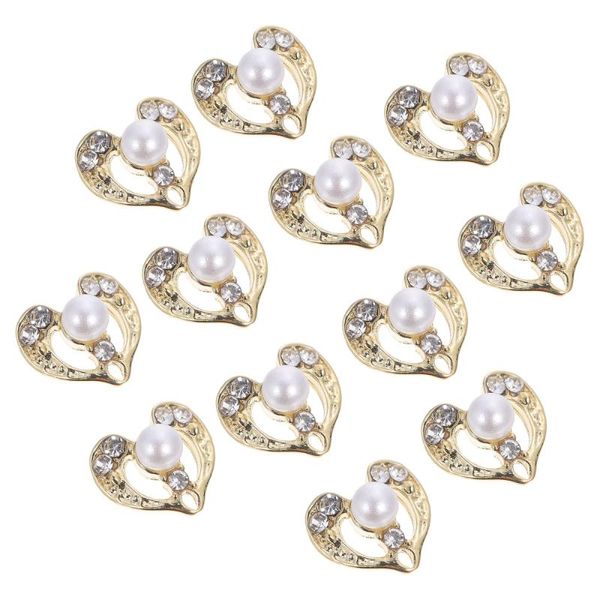 

nail drill & accessories 12pcs stylish diy manicures decoration 3d heart art decor