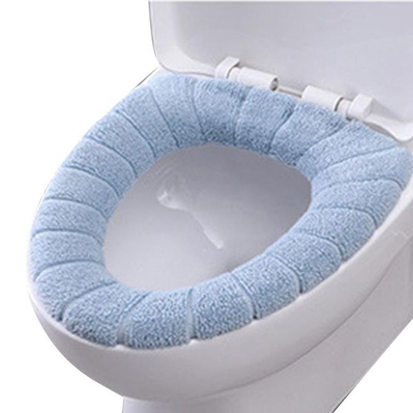 

toilet seat covers comfortable velvet coral bathroom cover winter soft thicker warmer household closestool mat case