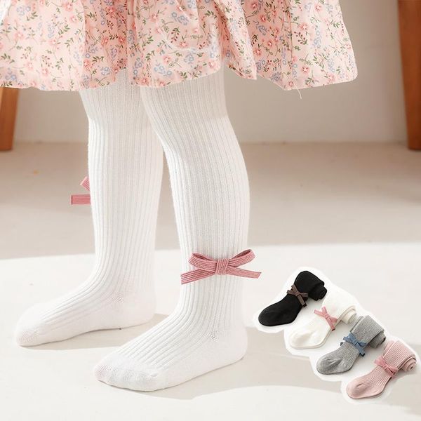 

leggings & tights toddler baby girls tights, cute bow cotton pantyhose legging stocking pants for spring winter, 0-6years, Blue