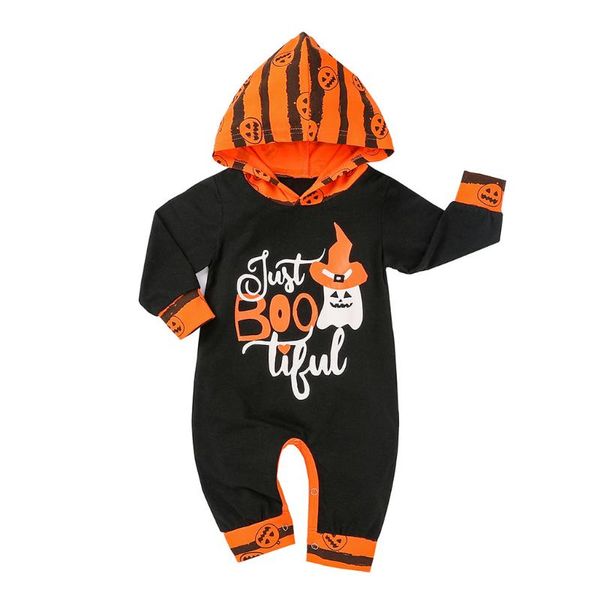 

jumpsuits born infant baby boys girls clothes halloween hooded letter romper long sleeve fashion jumpsuit 6 12 18 24 months roupa, Blue