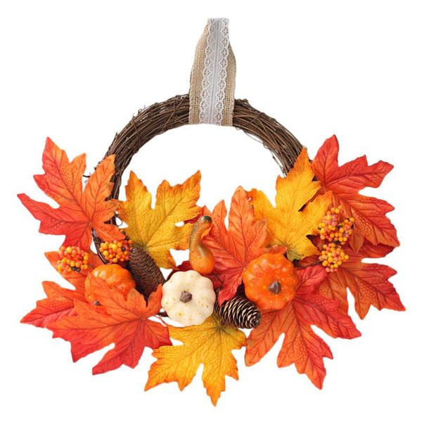 

decorative flowers & wreaths thanksgiving wreath 40cm simulated prop supply