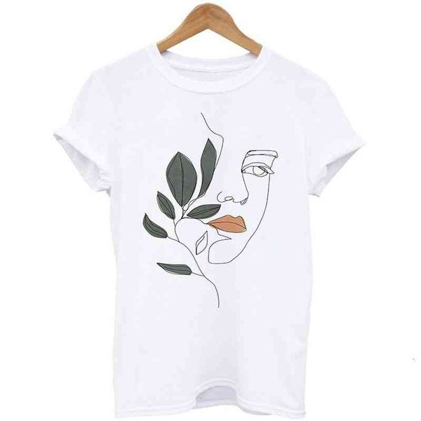 

printing t shirt women summer short sleeve round neck casual loose cotton kawaii streetwear white oversized