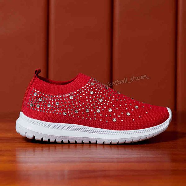 

dress shoes desgin womens large sizes rhinestones socks colors matchings thick soled old couple shoe sports sneaker woman trainers sneakers, Black