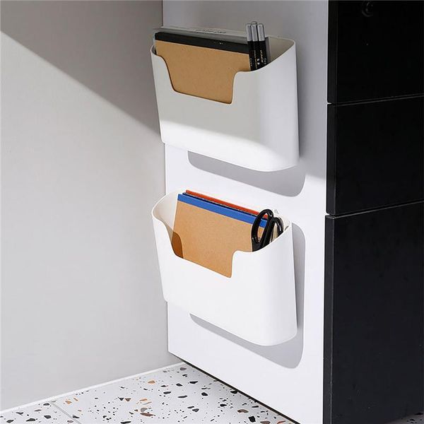 

hooks & rails wall mounted storage box kitchen bathroom toilet sundries basket cosmetic organizer spice holder office magazine stationery ra