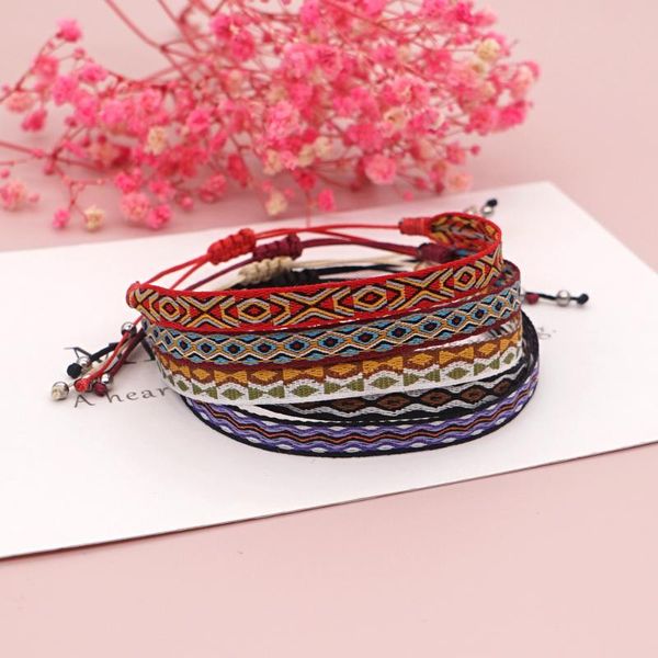

charm bracelets go2boho cloth fabric for women 2021 native style bracelet pulsera ethnic tibet jewelry friendship tribal wristband, Golden;silver
