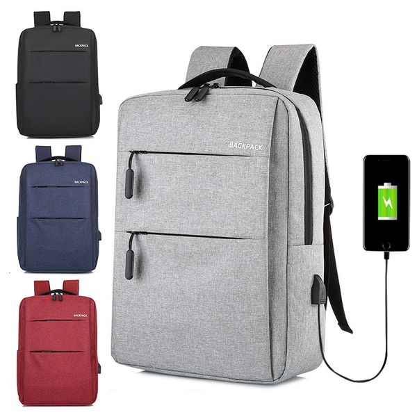 

multifunctional large capacity business backpack student schoolbag usb rechargeable function men's bag