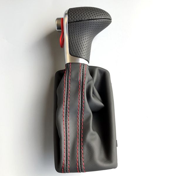 

8kd 713 139 b chrome gear shift knob black leather gaiter boot at lhd only for a4 b8 a5 q5