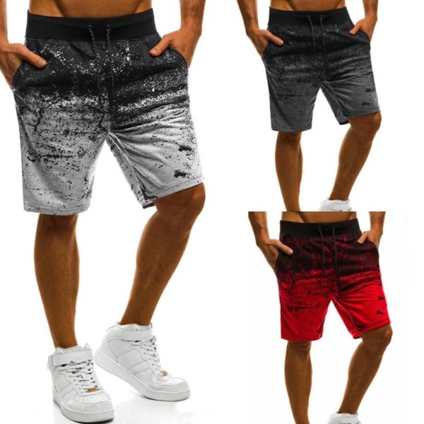 

men's swimwear summer casual shorts european and american style slim fit scribble sports beach pants swimming trunks surf