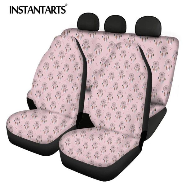 

car seat covers instantarts dream catcher printed slip-resistant soft universal front and back durable vehicle cushion
