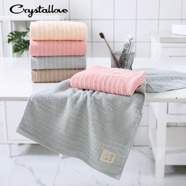 

towel crystallove 100% cotton fashion personality simple candy color bath 34*74cm striped yarn dyed family