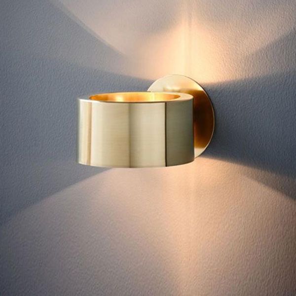 

wall lamp american gold wrought iron nordic design simple bedroom bedside light fixture restaurant cafe aisle stairs sconce