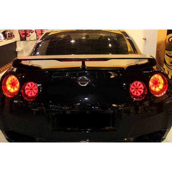 Автомобили хвостовые фонари для Nissan GT-R Taellights LED DRL работает задний фонарь противотуманного фонаря ангела глаза задняя парковка