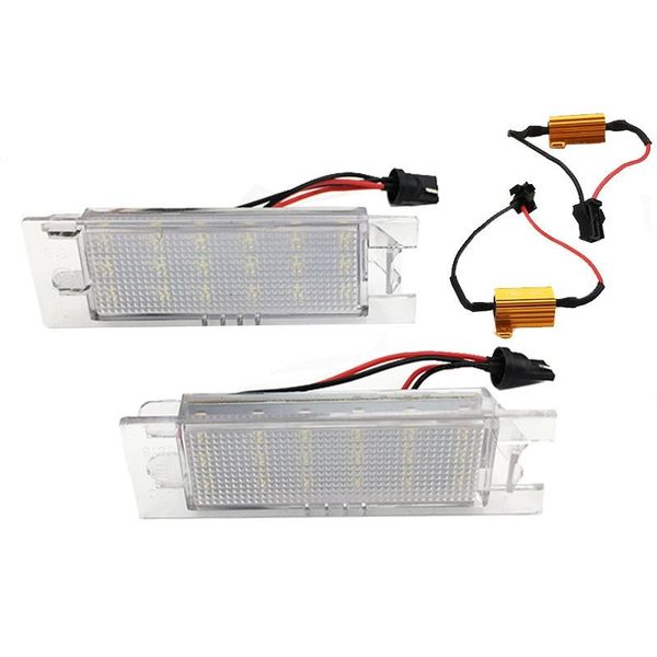 

2pcs car led license plate light for vauxhall corsa c d astra h j insignia number headlights