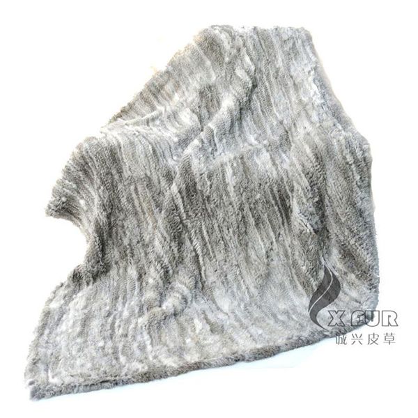 

blankets cx-d-10/z 200x150cm hand knitted genuine fur throw blanket