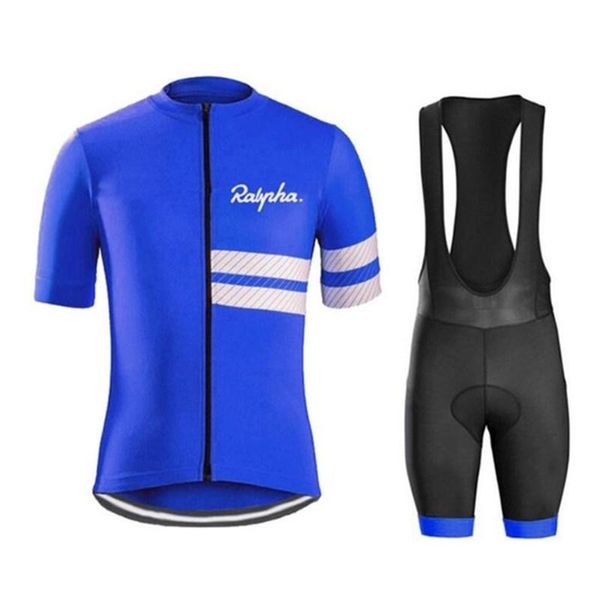 

racing sets raphaful cycling jersey triathlon bicycle clothing breathable anti-uv mountain men summer clothes mtb ropa ciclismo, Black;blue