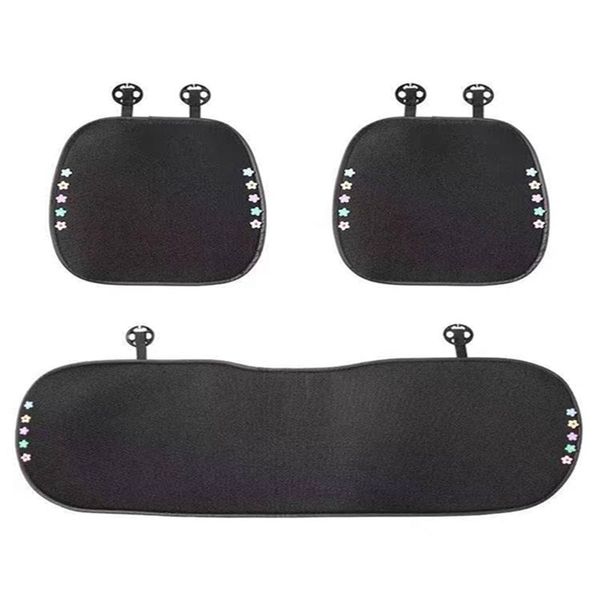 

car seat cushion summer cool single piece web celebrity ice filament breathable rear three-piece set godde steering wheel covers