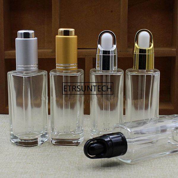 

storage bottles & jars 30ml clear dropper bottle with cap , for essential oils glass lotion f1990