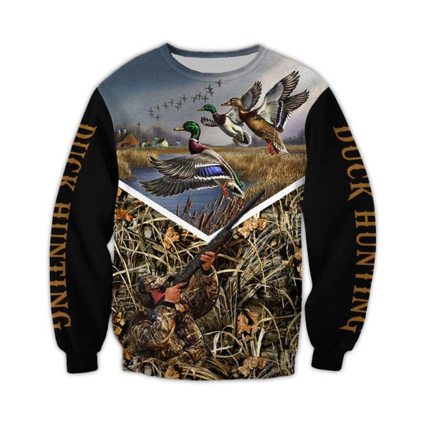 

flock of birds men's 3d printed hoodie visual impact party punk gothic round neck american sweater hoodie, Black