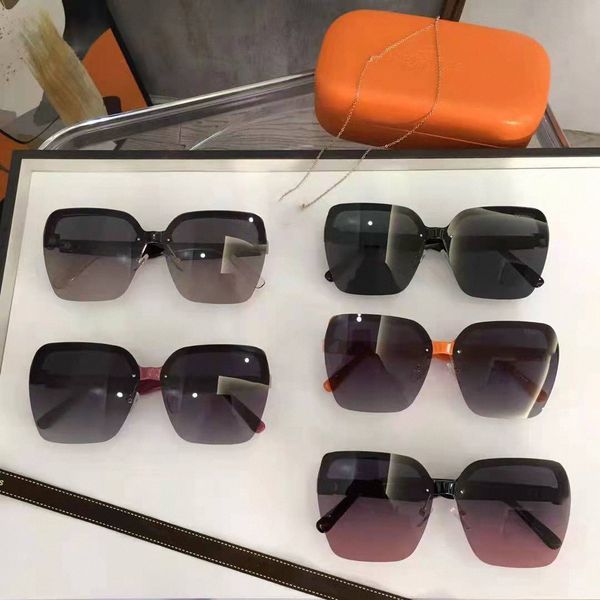 

new limted edition h sunglass men women vintage sunglasses fashion style square frameless uv 400 lens original box and case, White;black