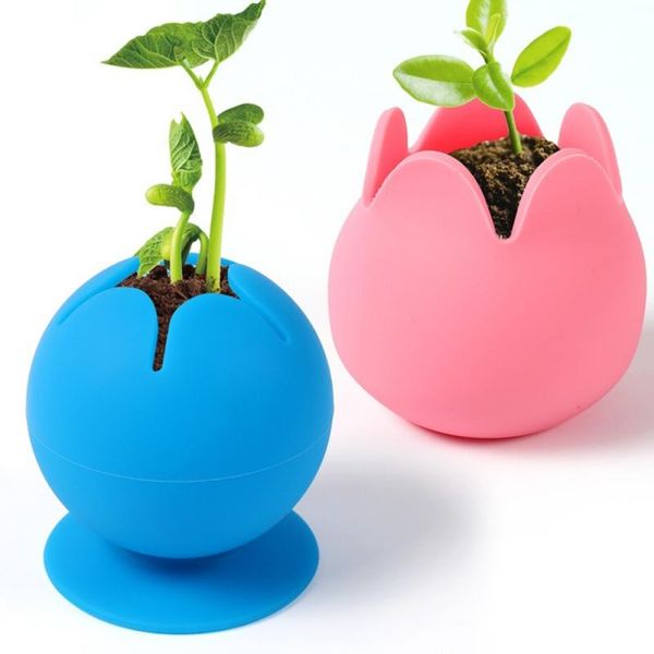 

suction cup deskoffice silicone storage box weeding scrap collector waste ball scrapbooking tools spherical bottles & jars