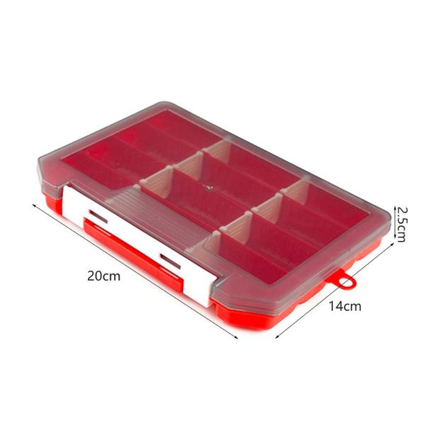

fishing accessories tackle box trays with removable dividers soft bait lure hooks storage organizer case