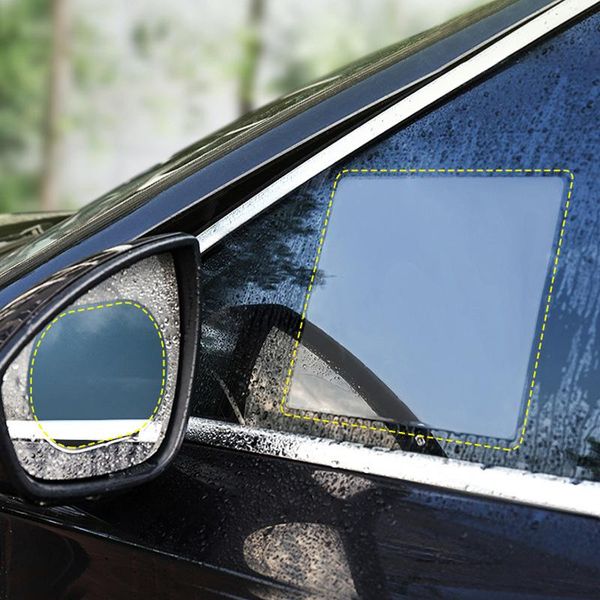 

car sunshade 2pcs protective film for rearview mirror window anti fog rainproof accessories
