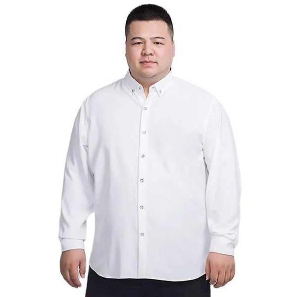 

men's casual shirts add fertilizer to increase 8xl shirt 2021 spring and autumn business plus size formal dress 7xl 6xl, White;black