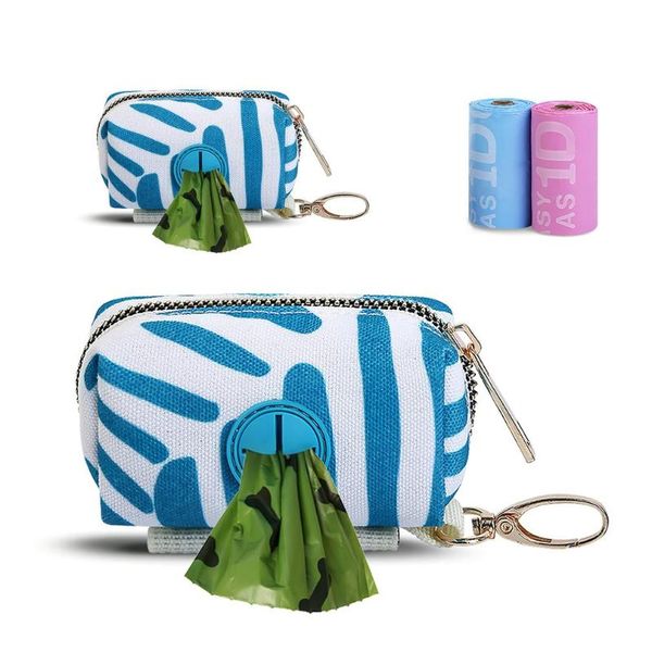 

storage bags dog poop waste bag holder, garbage dispenser for leash attachment outdoor walking running pet