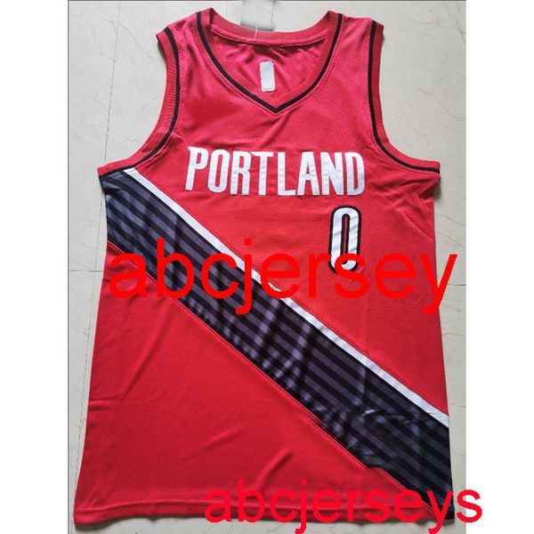 

men's 0# lillard bonus edition red basketball jerseys,m,l,xl, vest, Black
