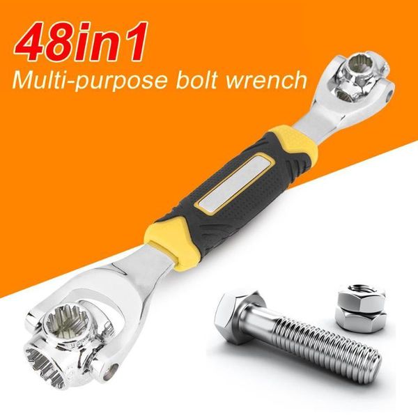 

socket wrench 48 in 1 rotary spanner work with spline bolts multifunctional car furniture repair tool hand tools
