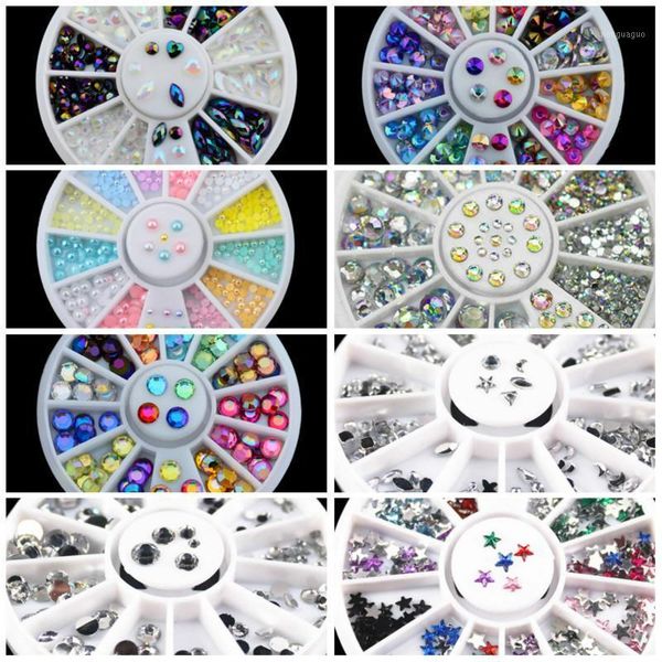

rotation grid round ultrathin sequins colorful nail art glitter tips uv gel 3d decoration manicure diy accessorie1, Silver;gold