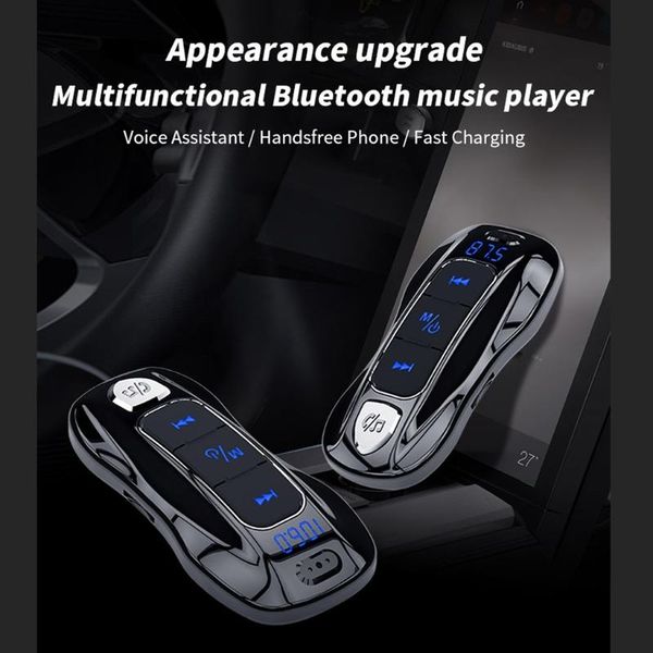 

bluetooth 5.0 stereo mp3 player wireless handscar kit support siri type-c pd fast charger fm transmitter 781b audio
