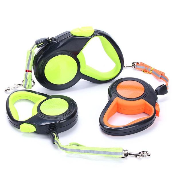 

automatic dog traction rope reinforced walking collar leash harness collars & leashes