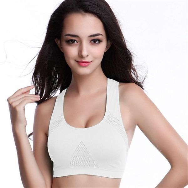 

hollow-out breathable wire-bra seamless yoga vest students sport outfit