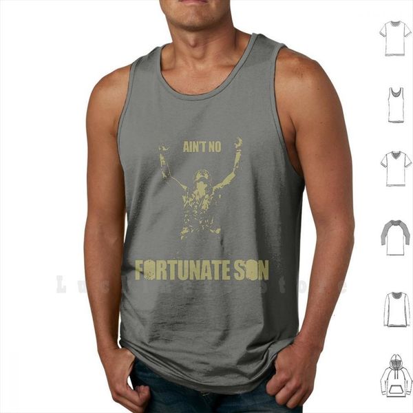 

fortunate son tank vest sleeveless vietnam creedence clearwater revival war veteran taxi driver army military, White;black