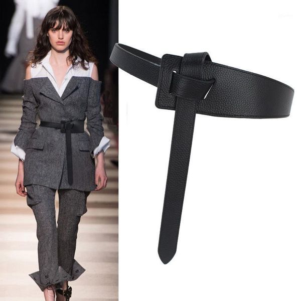 

belts luxury fashion designer brand coat female black wide decoration with sweater versatile corset suit waistband1, Black;brown