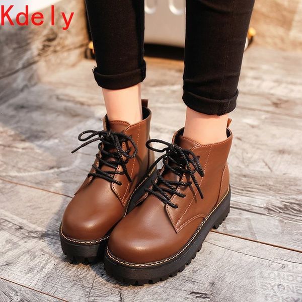 

boots woman fashion genuine leather motorcycle ankle low-heeled solid with non-slip warm biqe, Black