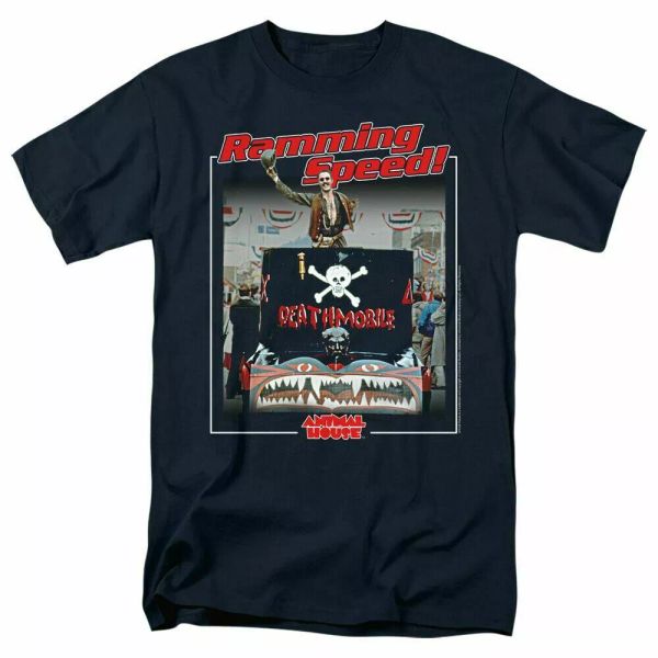 

Animal House Ramming Speed T Shirt Mens Licensed Classic Movie Tee Otter Black, White;black