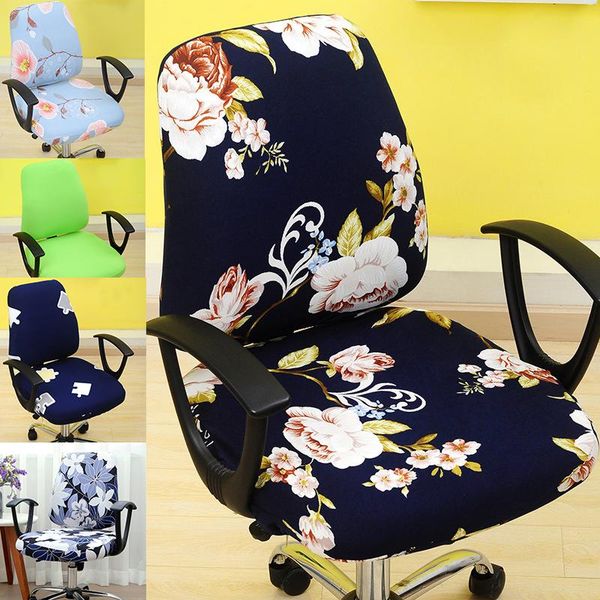 

elastic chair covers anti-dirty rotating stretch office cover dining spandex slipcover for home