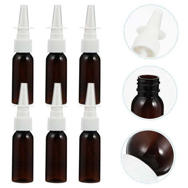 

storage bottles & jars 8pcs 30ml pet spray nasal empty refillable travel