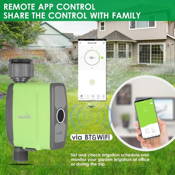 

wifi water timer hose faucet flow meter garden plants automatic watering sprinkler system irrigation controller equipments