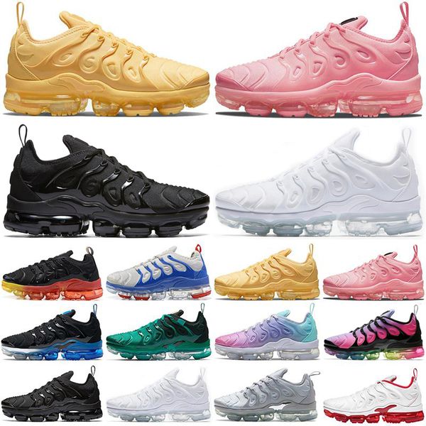 

vapor max tn plus men women running shoes bubblegum triple white atlanta pure platinum cherry mens trainers sports sneakers runners