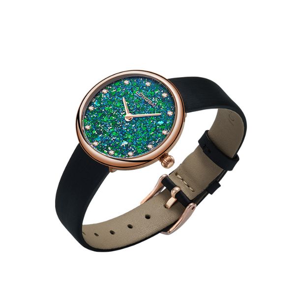 Longbai jóias relógio gema pequena diamante 2021 quartzo womens relógios moda 6.7mm ultra fino impermeável estrela senhora relógios de pulso por atacado