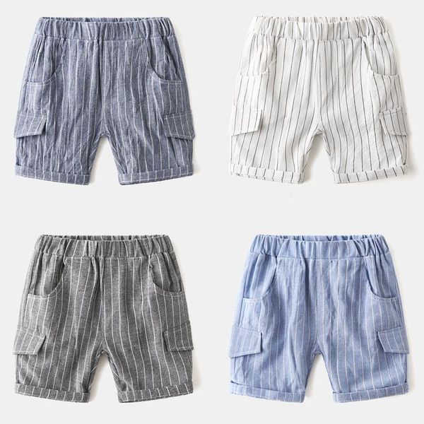 

shorts little boy's stripe short pants summer children fashion cotton for baby boys kids beach trousers 2-8 years old, Black