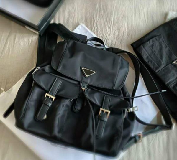 

designer school bag luxury backpacks large capacity bags preppy style solid balck bag pd20092405