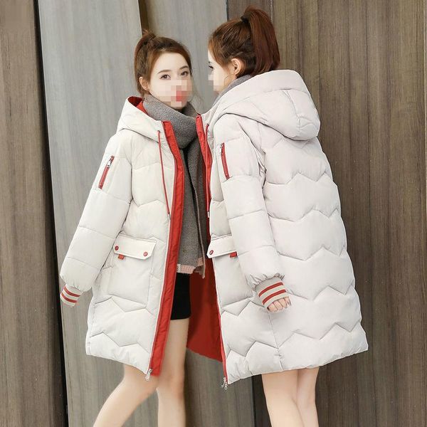 

women's down & parkas 2021 jackets female winter coat hooded warm jacket cotton padded plus size xs-3xl, Black
