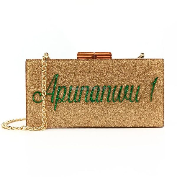 

guangzhou occi acrylic bag factory custom women name evening bags